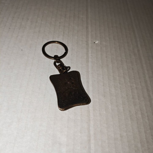 Keychain with Archangel Michael used, carved temple on back