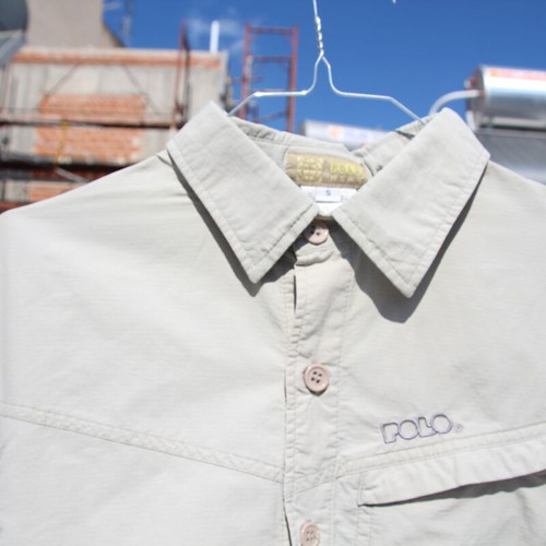 Polo shirt used, white, size S