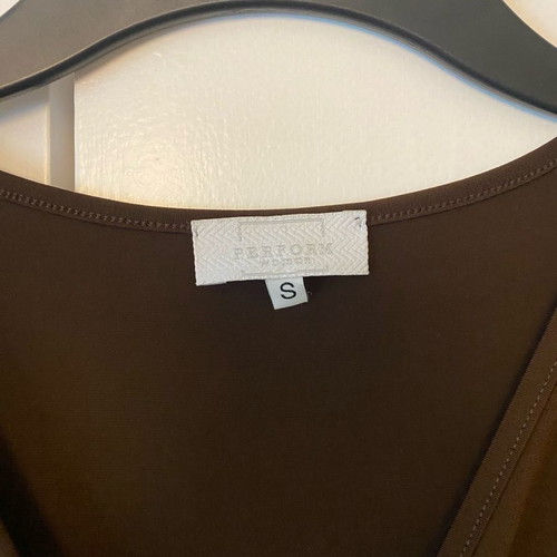 Midi dress brown, quite elastic, size S