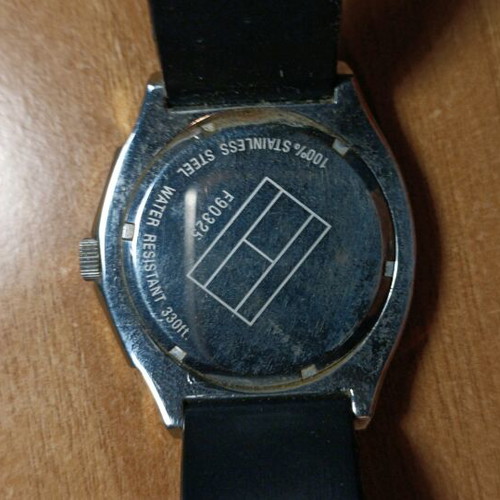 Tommy Hilfiger watch like new, steel, orange, waterproof