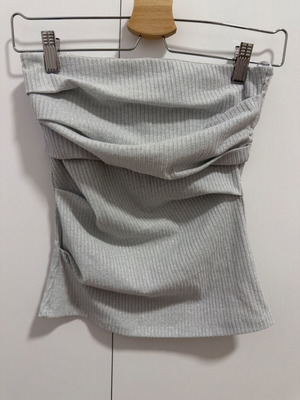 Zara ασημένιο μπαντό τοπ, μέγεθος S