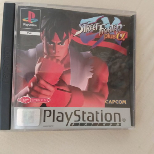 Street Fighter Plus Alpha PlayStation Platinum case with paper