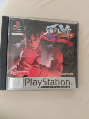 Street Fighter Plus Alpha PlayStation Platinum case with paper