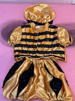 Bee theatrical costume used, unisex 2-4 years, set of 3 pieces
