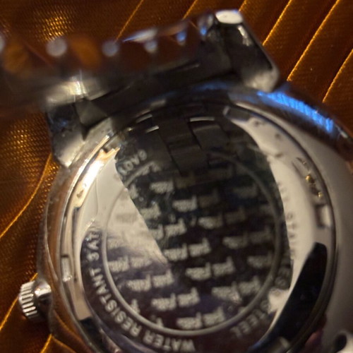 Folli Follie women's silver stainless steel watch with zircon like new