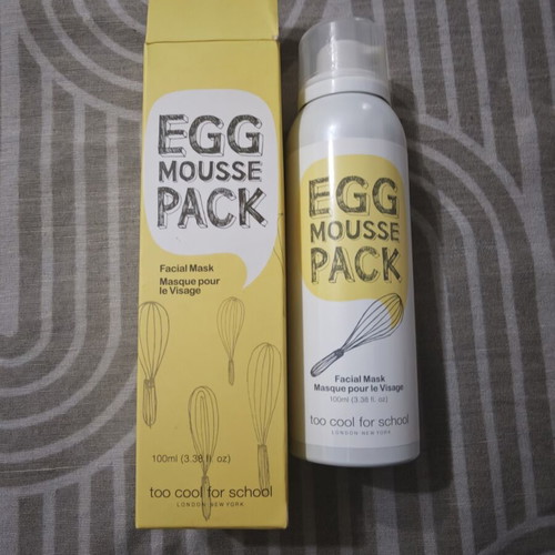 Too Cool For School Egg Mousse Pack Face Mask new