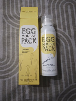 Too Cool For School Egg Mousse Pack Face Mask new