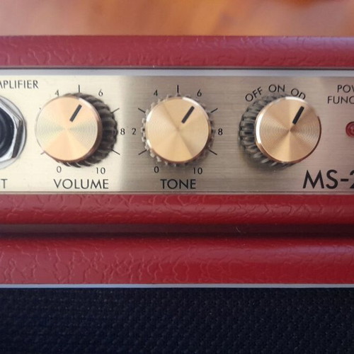 Marshall MS-2R Mini Amplifier like new, red