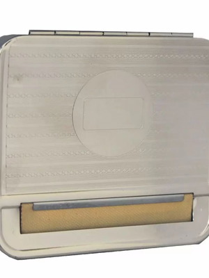 Grandpa's Silver Rolling Tobacco Case for Regular and Slim Cigarettes New