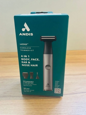 ANDIS inEDGE 4‑in‑1 Trimmer καινούργιο, σφραγισμένο με 4 κεφαλές Wet/Dry
