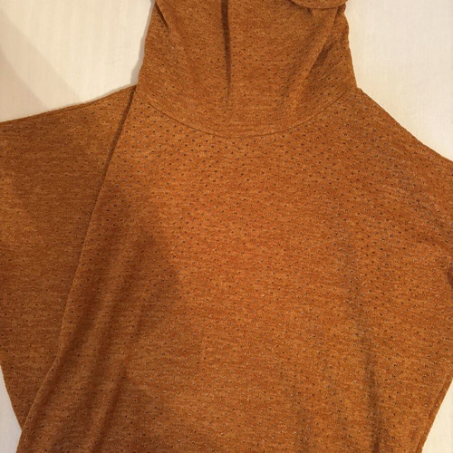 Turtleneck sweater like new, orange, size L-XL