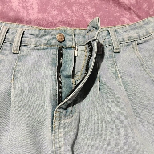 Summer shorts like new, turquoise, size L with zipper