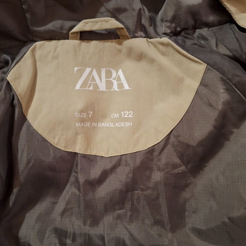 Zara windbreaker beige size 122 cm for 7 years like new