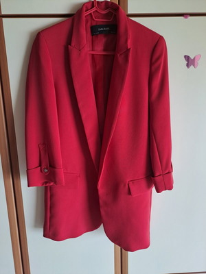 Zara Basic σακάκι σαν καινούργιο, κόκκινο, μέγεθος S