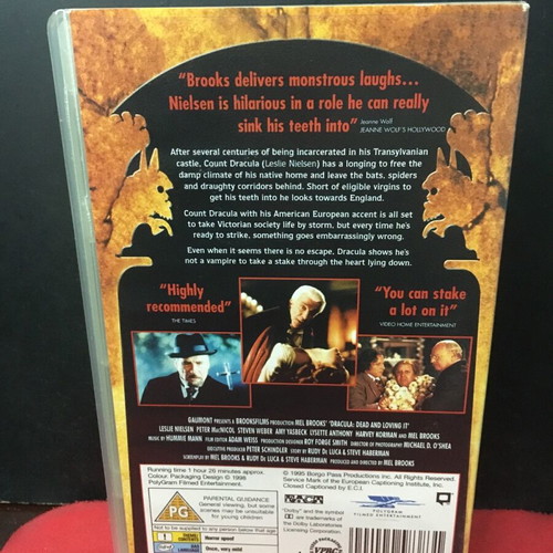Dracula Dead and Loving It video cassette used, comedy