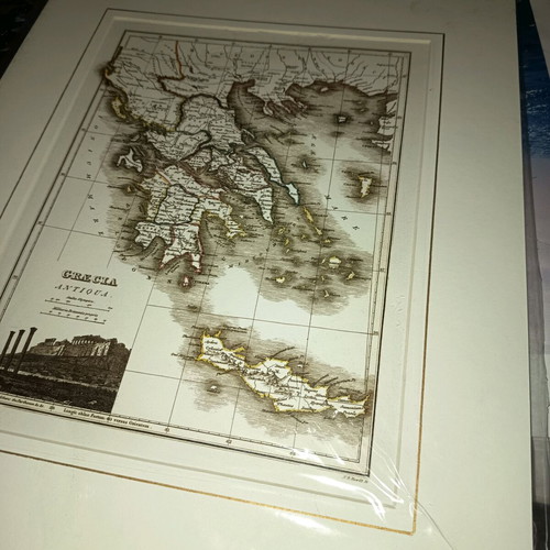 Two Greek photo prints new, Syros 1920 and Greece