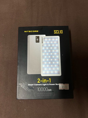 Smart Camera Light & Power Bank like new