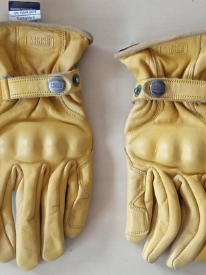 Spirit Motors Leather Motorcycle Gloves No 9 L used
