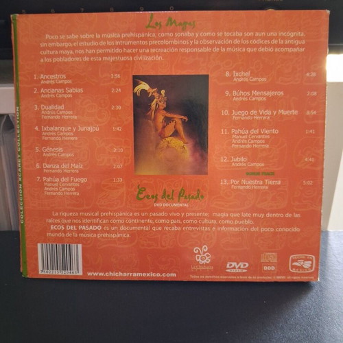 Los Mayas Música Estilo Prehispánico CD and DVD used, traditional