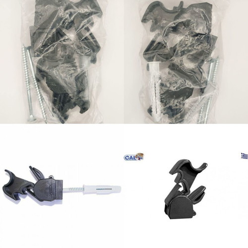 Kits Swan Window Wind Deflectors from Modern Black Plastic, New, Pair (2 pcs)