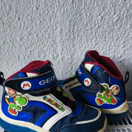 Geox boot size 28 used with Super Mario theme