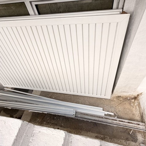 Europa 100 balcony door like new with double glazing, shutters, and accessories