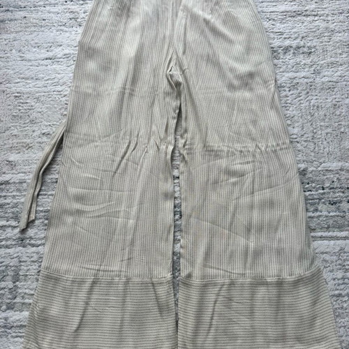 H&M striped pants like new, size 34, beige