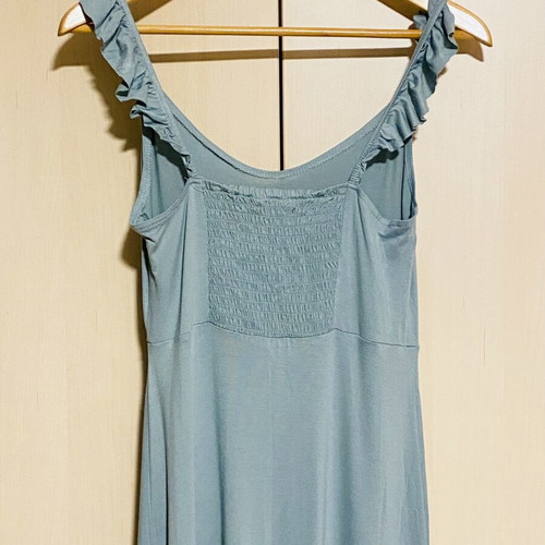 Forever 21 Maxi Dress new, turquoise cotton with slit