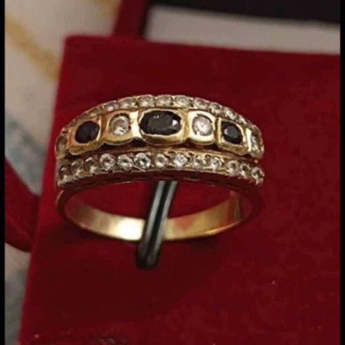 Gold ring 14 carat Byzantine like new, solid heavy