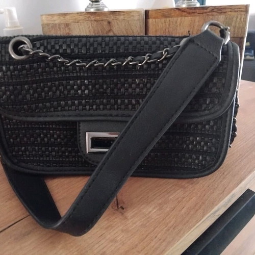 Doca evening shoulder bag used, black
