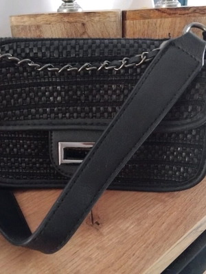 Doca evening shoulder bag used, black