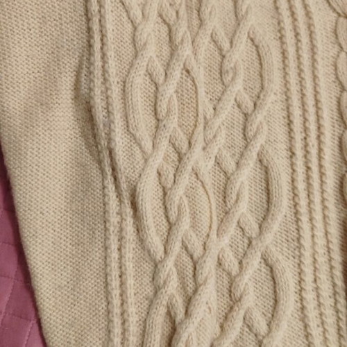 Handmade wool sweater unisex, like new, ecru