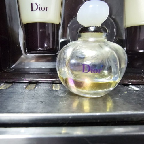 Dior Pure Poison set with 5ml edp, 20ml shower gel and body lotion, old formula