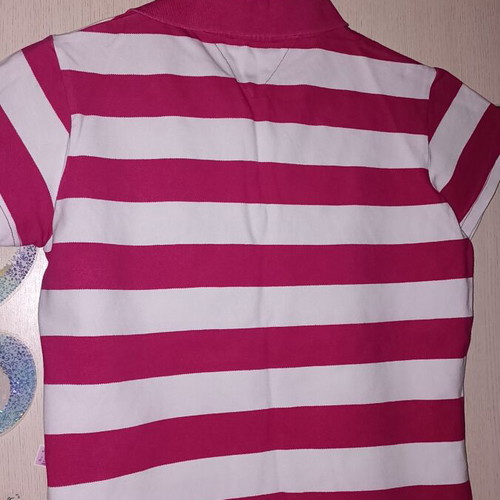 Julia Bergovich summer cotton t-shirt size S like new, white and pink