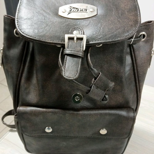 Women's leather backpack new brown