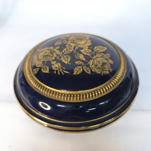 Handmade porcelain jewelry box used, decorative container