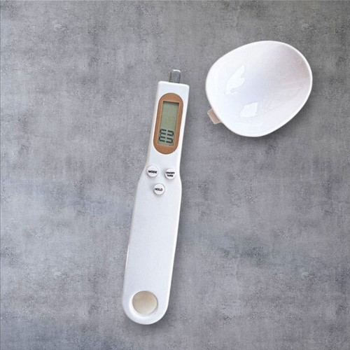 Measuring spoon with digital display 500g new, white
