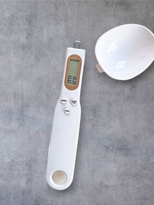 Measuring spoon with digital display 500g new, white