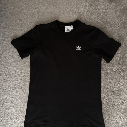 Adidas Originals Trefoil Essentials cotton t-shirt black size S