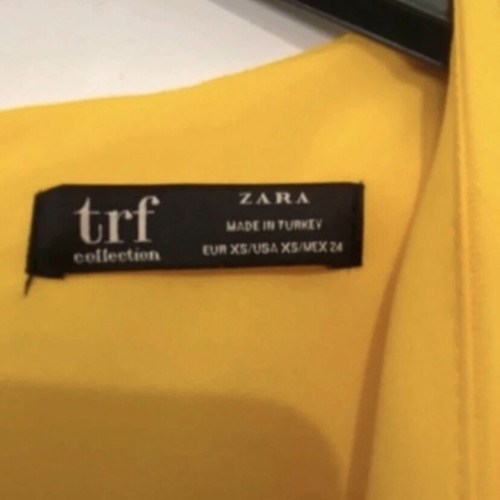 Zara yellow short A-line dress like new