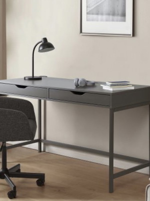 IKEA ALEX desk used with cable management and spacious drawers