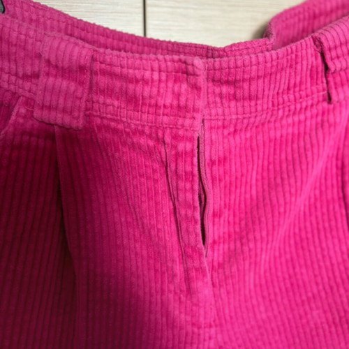 Topshop bright pink cord peg trouser size L, like new