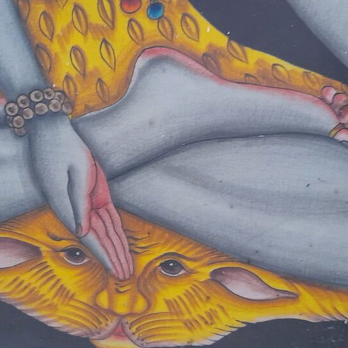Indian Deity Shiva used, painting