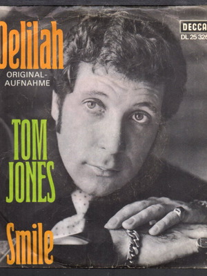 Delilah 45 RPM vinyl record Tom Jones like new