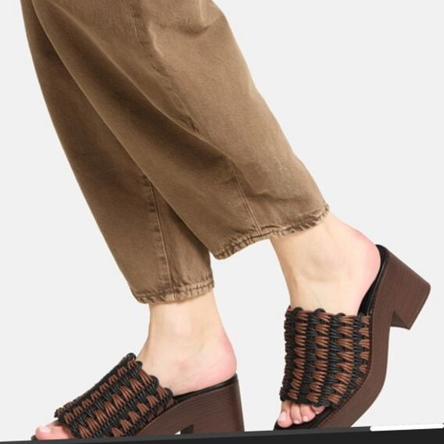 Tod's mules with platform heel, leather, black