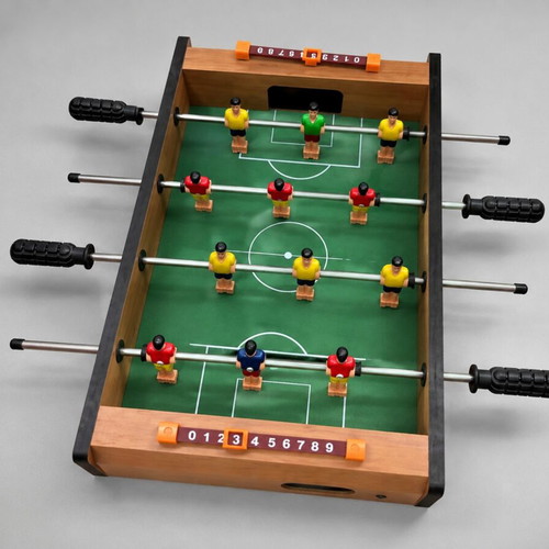 Mini Wooden Table Football 34x22cm like new