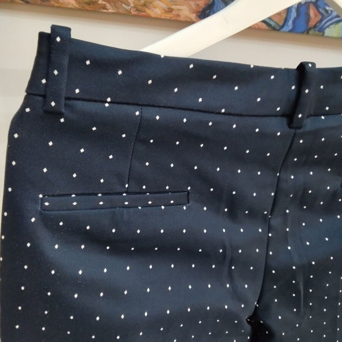 Zara women's dark blue polka dot pants size 38 like new