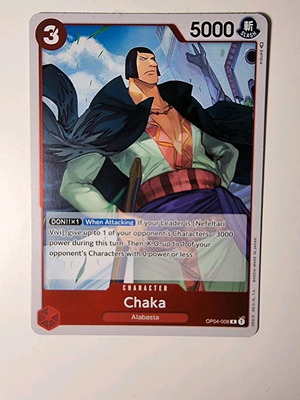 Chaka One Piece Card Game OP04-008 Rare
