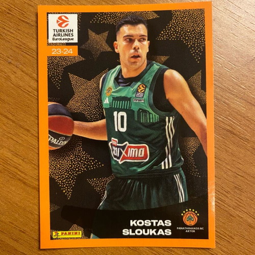 Kostas Sloukas Euroleague 2024-25 Panini sticker like new