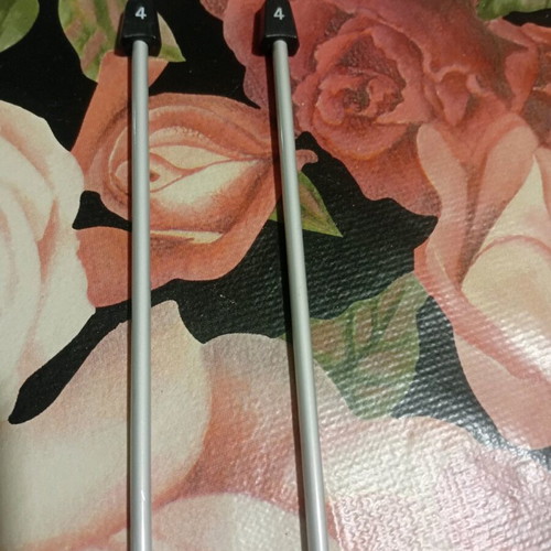 Knitting needles n4 inox perle new, pair